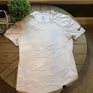 White Nike Pro DRI-FIT shirt